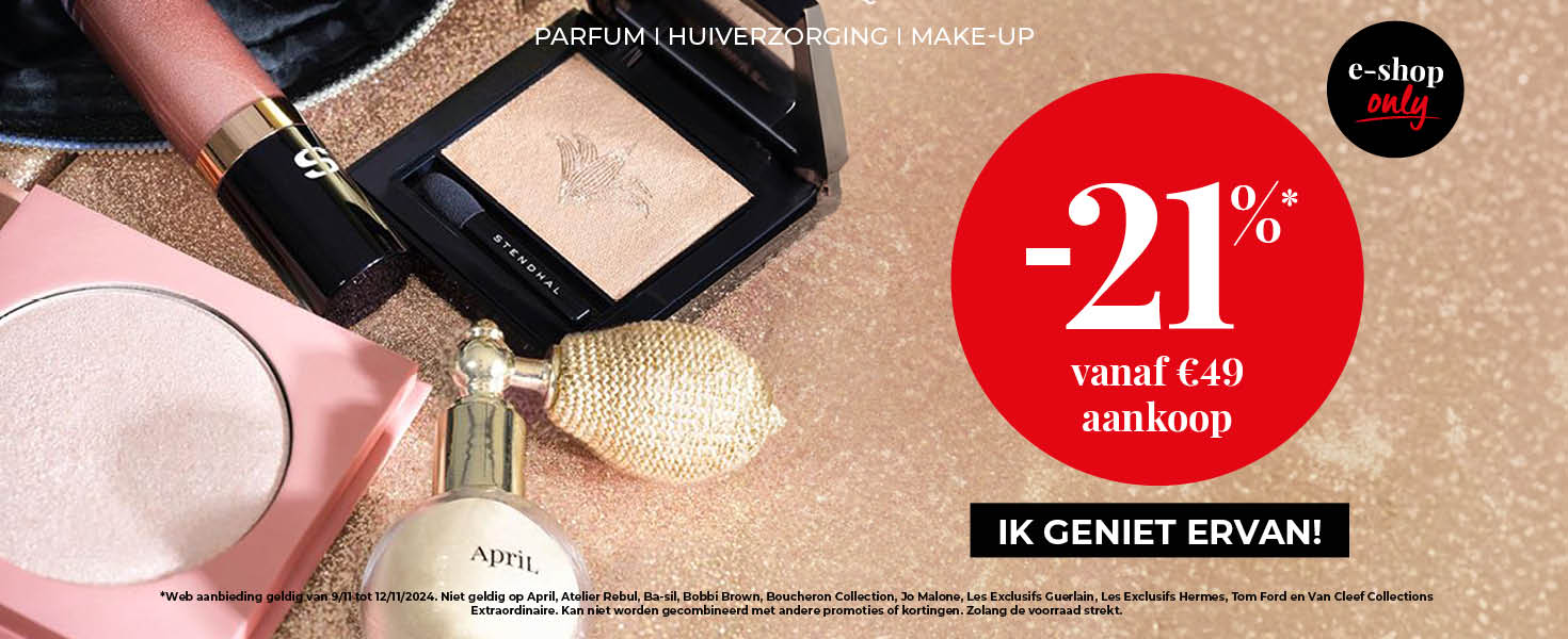 -21% bij aankoop van min. 49€