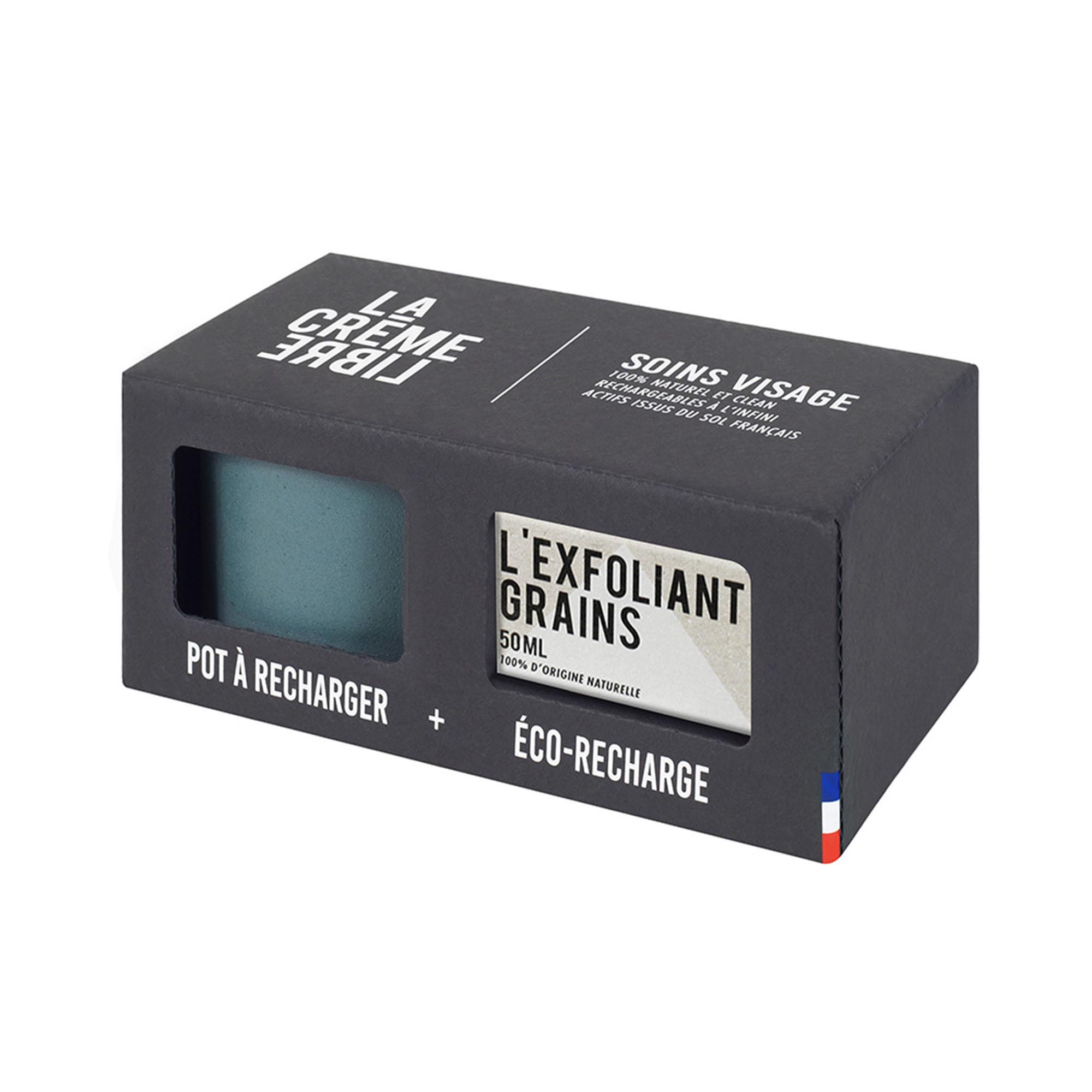 Duo L'Exfoliant Grains 50ML + Petit Pot Bleu Minéral