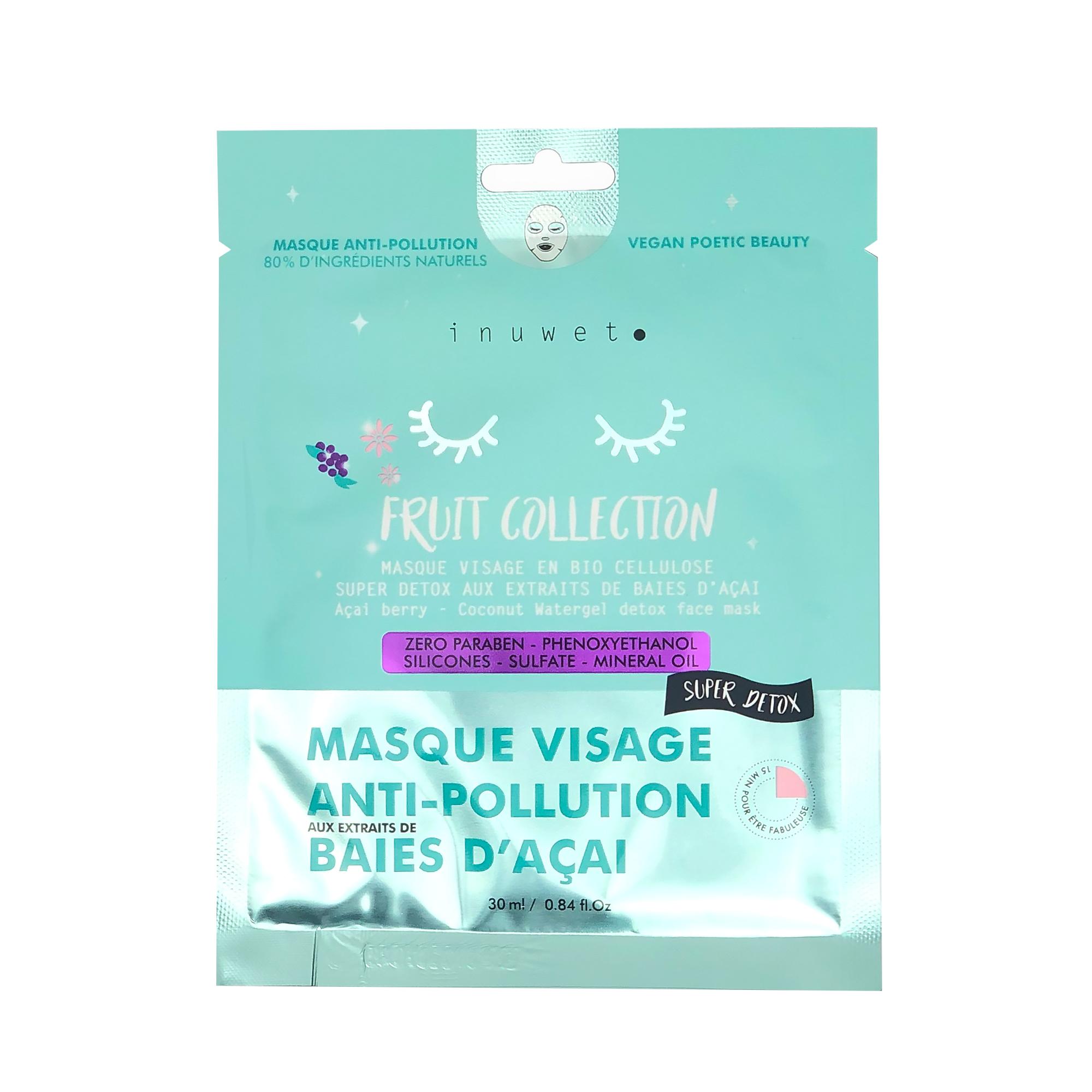 VEGAN - Masque visage Collection Fruit - Détox