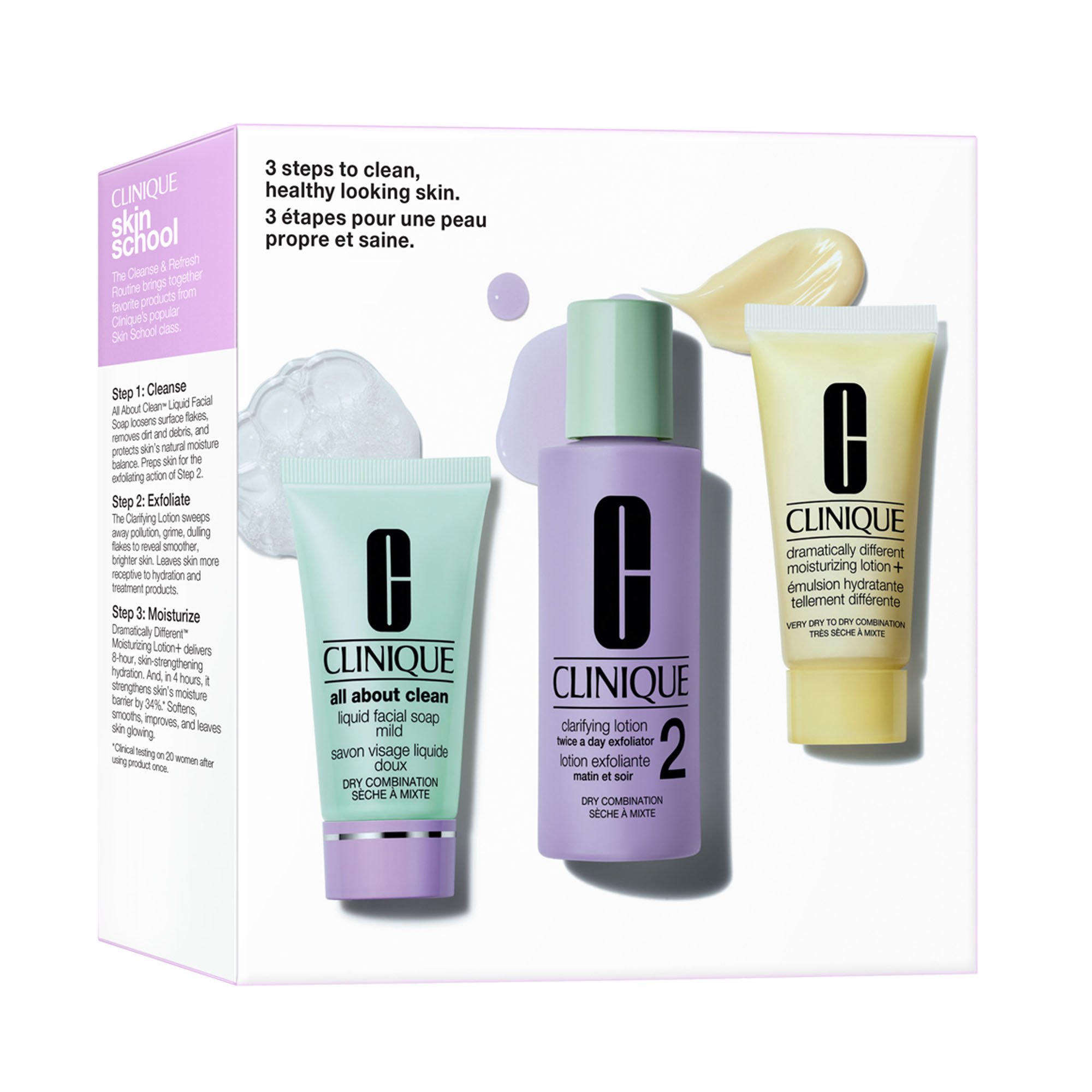 Cyberruimte Evalueerbaar Sinis Geschenksets Skin School Supplies: Cleanser Refresher Course (Type 2)  CLINIQUE | APRIL