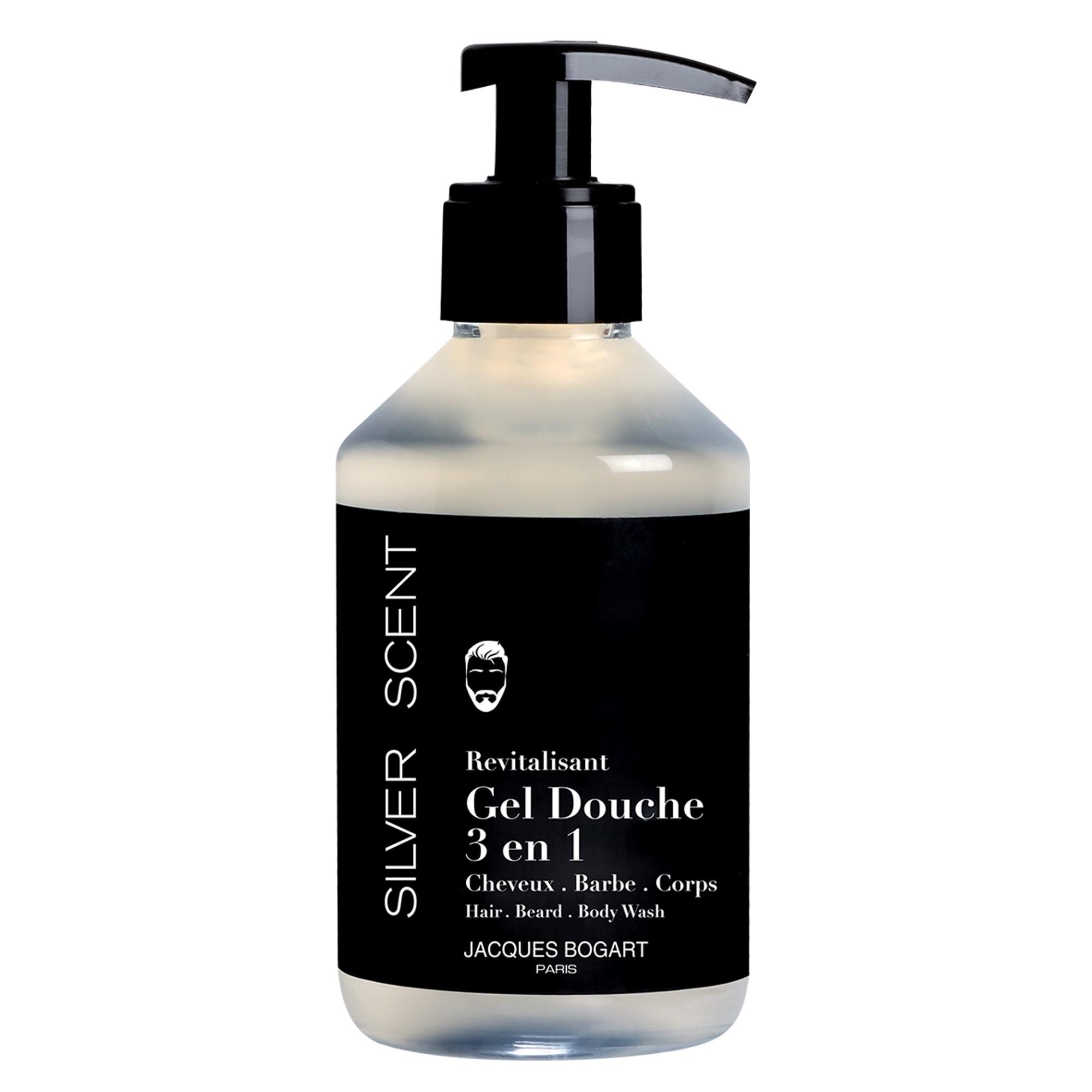 Silver scent care - gel douche revitalisant 3-en-1 cheveux - barbe - corps